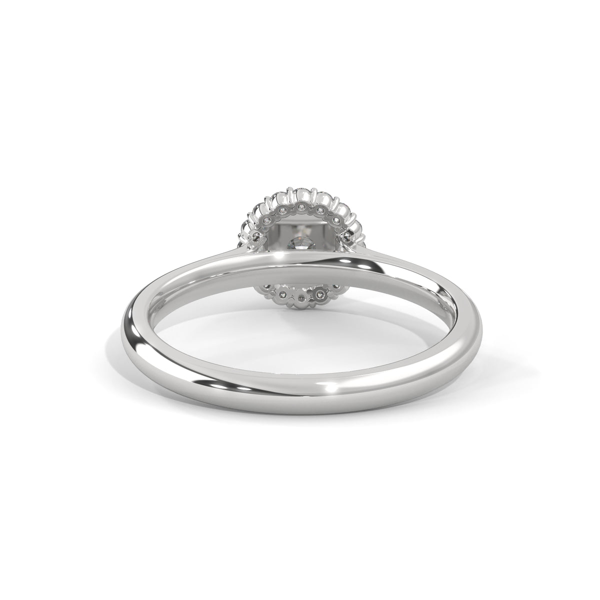 Celestial Halo Solitaire Ring