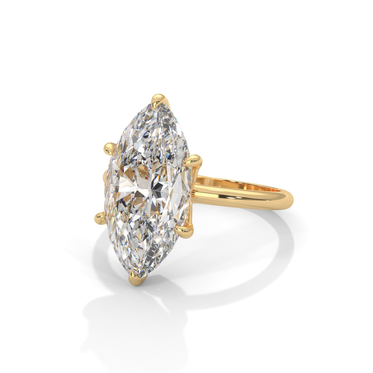 Marquise Blade Solitaire Ring