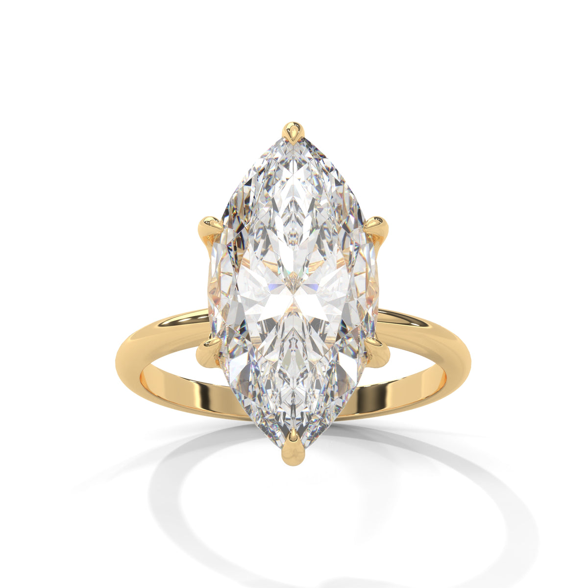 Marquise Blade Solitaire Ring