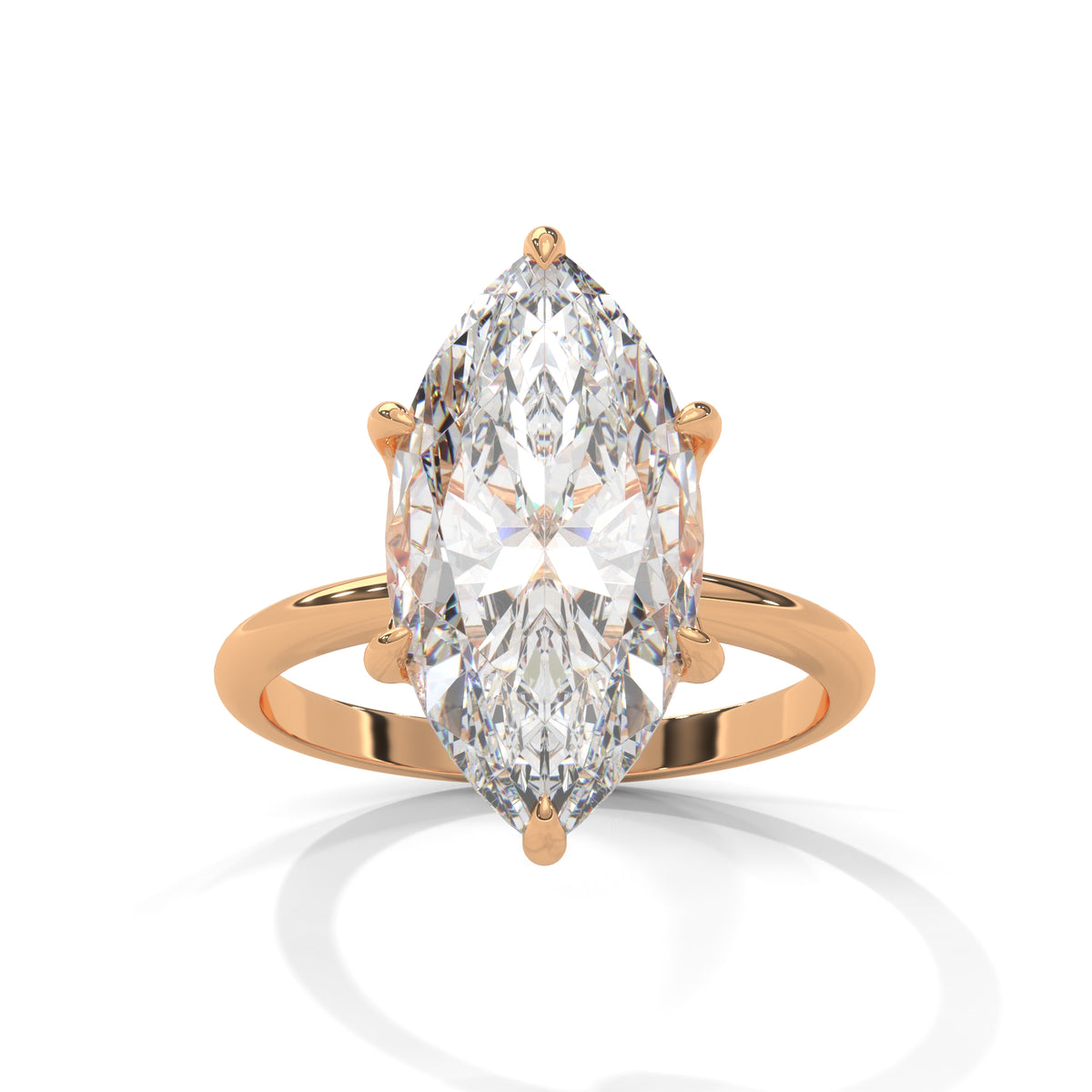 Marquise Blade Solitaire Ring