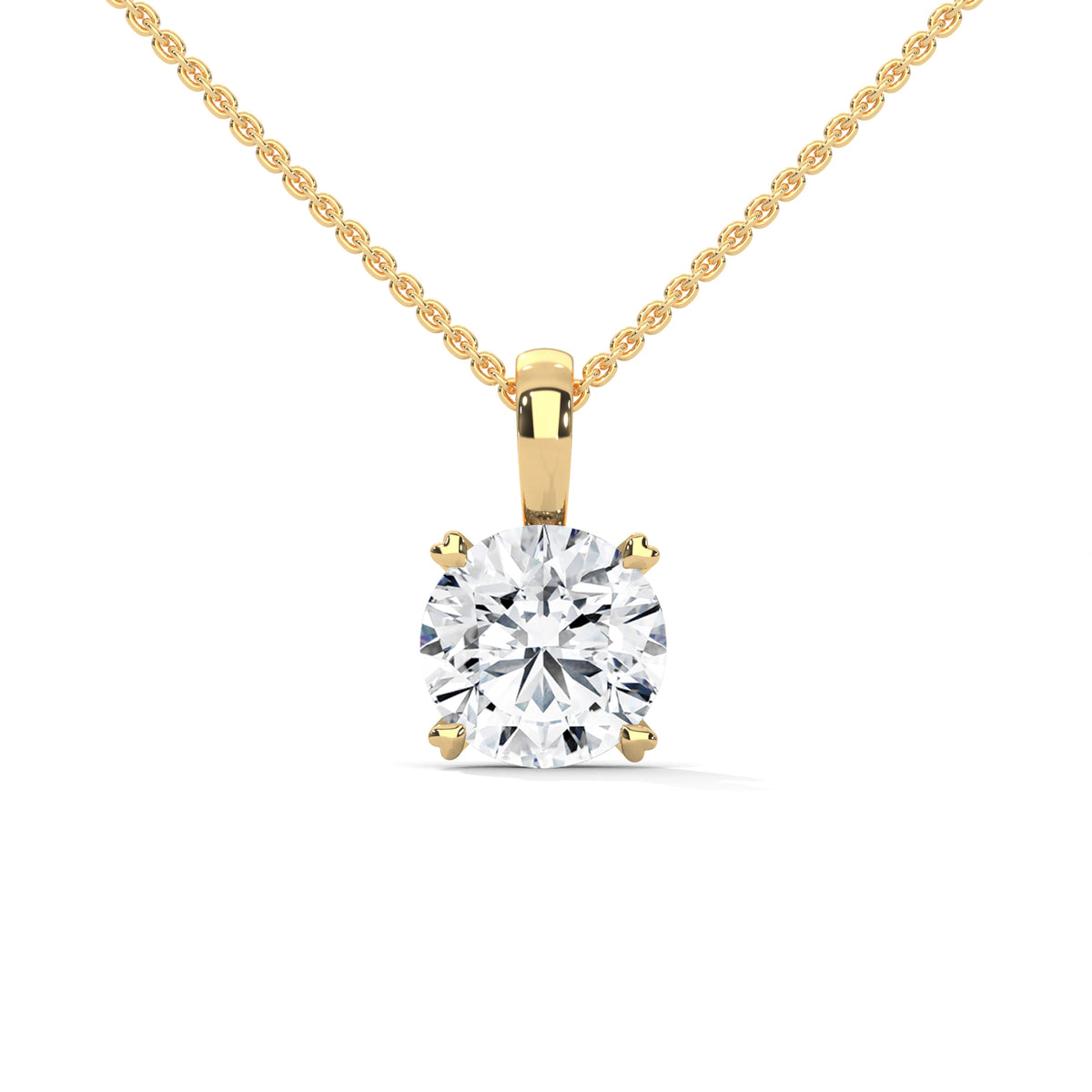 Brilliant Apex Solitaire Pendant
