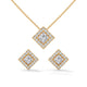 Royal Prism Halo Pendant Set