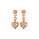 Pavé Heart Charm Danglers