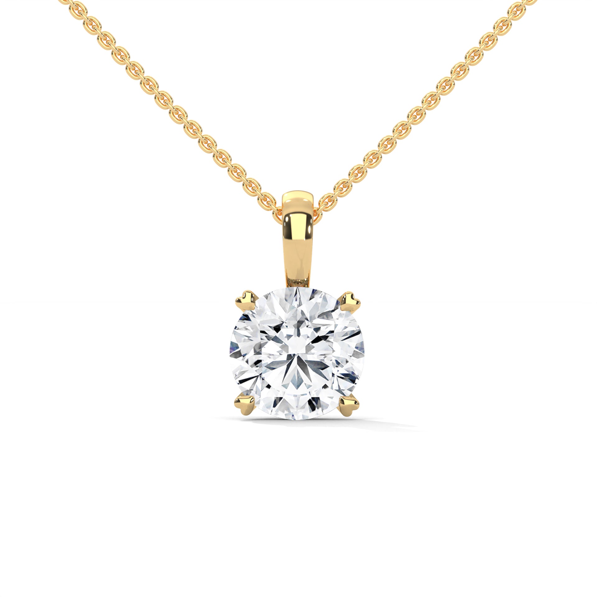 Brilliant Apex Solitaire Pendant