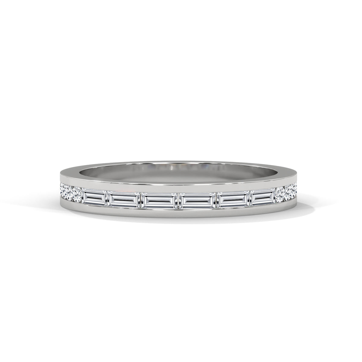 Baguette Brilliance Half Eternity Ring
