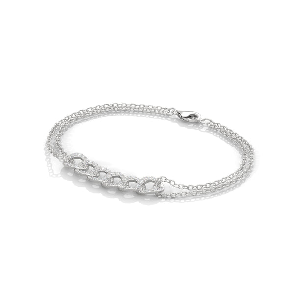 Linked Orbit Diamond Bracelet