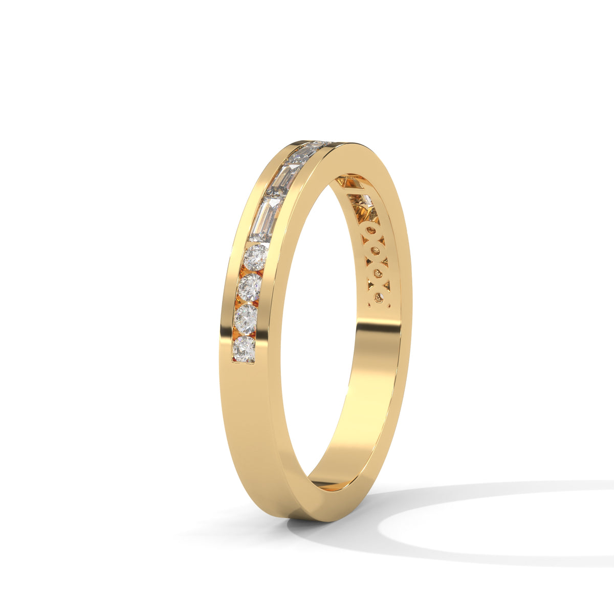 Baguette Brilliance Half Eternity Ring