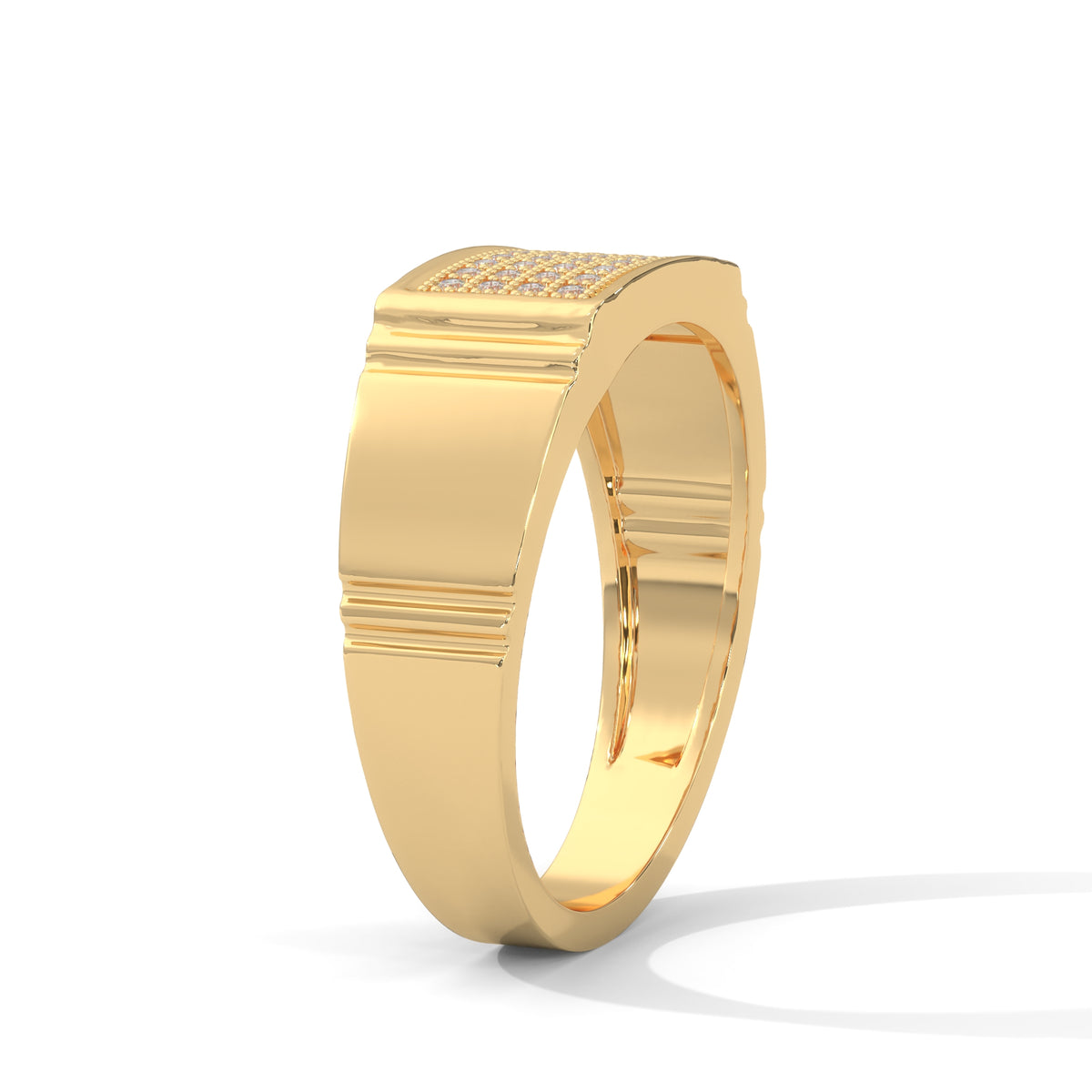 Grid Mosaic Statement Ring