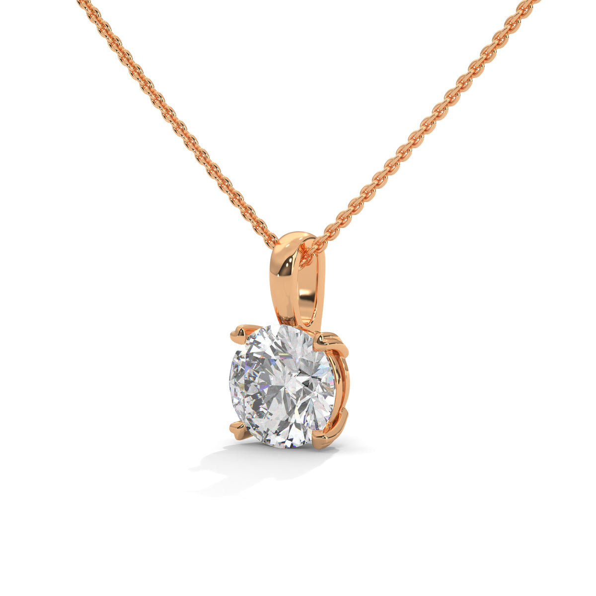 Brilliant Apex Solitaire Pendant
