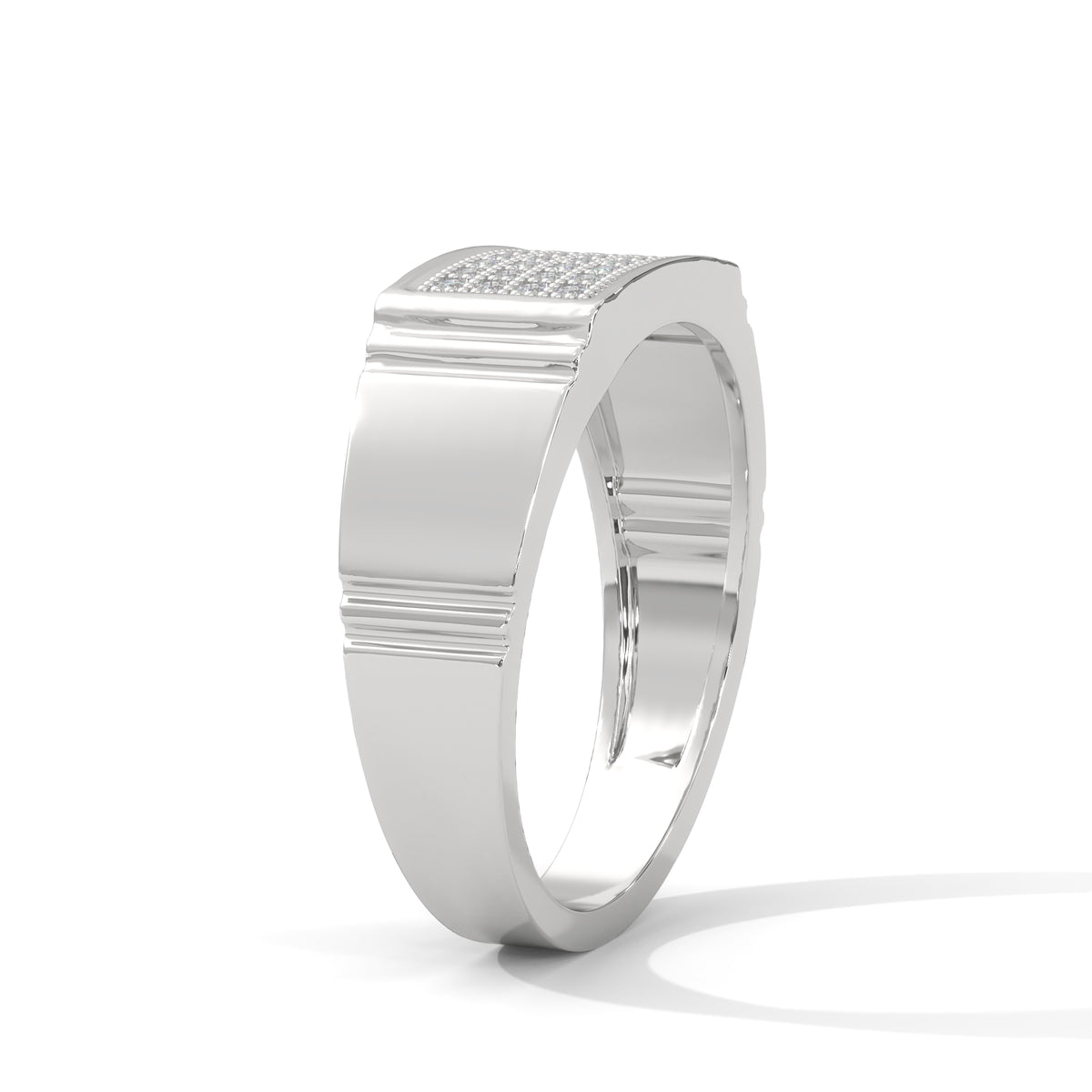 Grid Mosaic Statement Ring