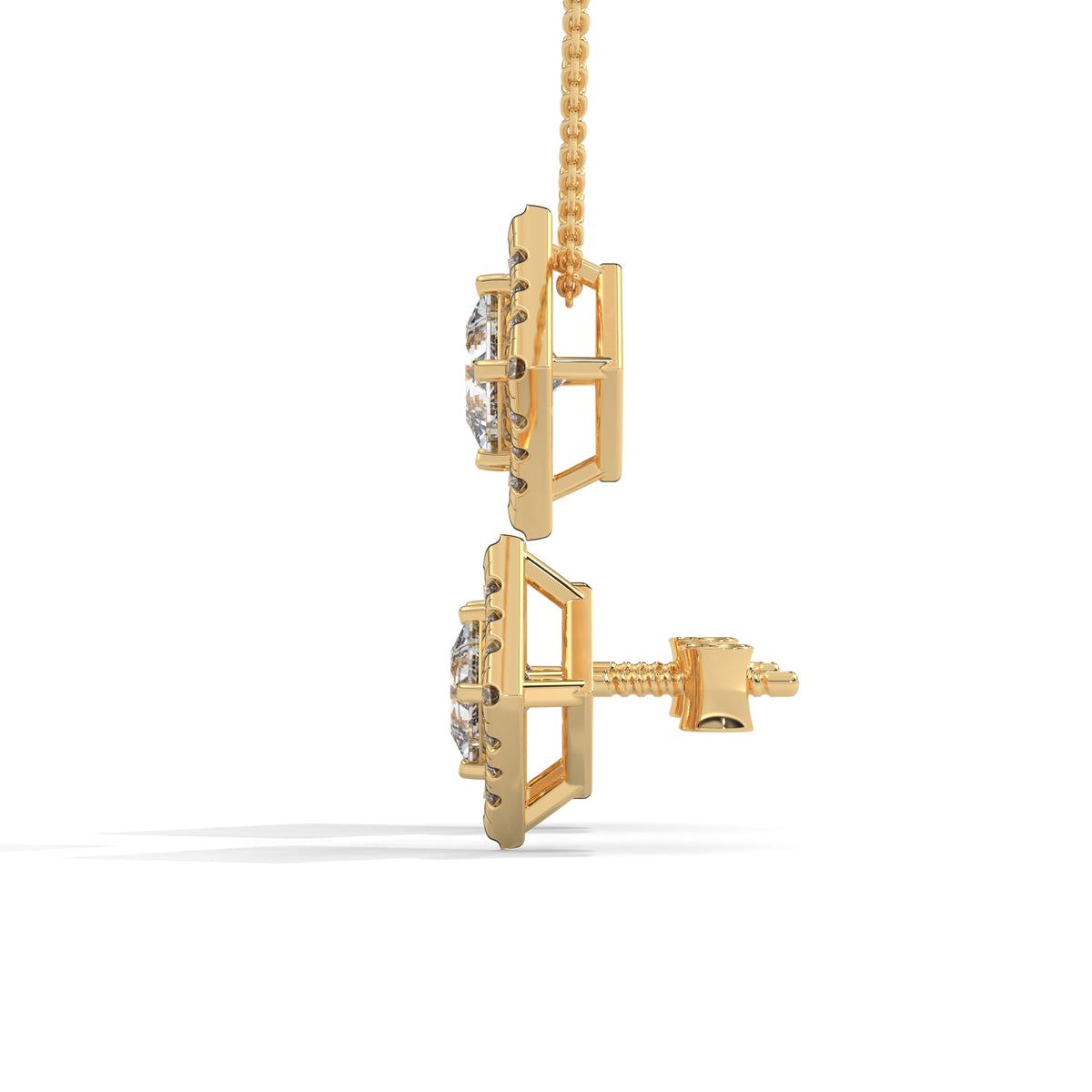 Royal Prism Halo Pendant Set