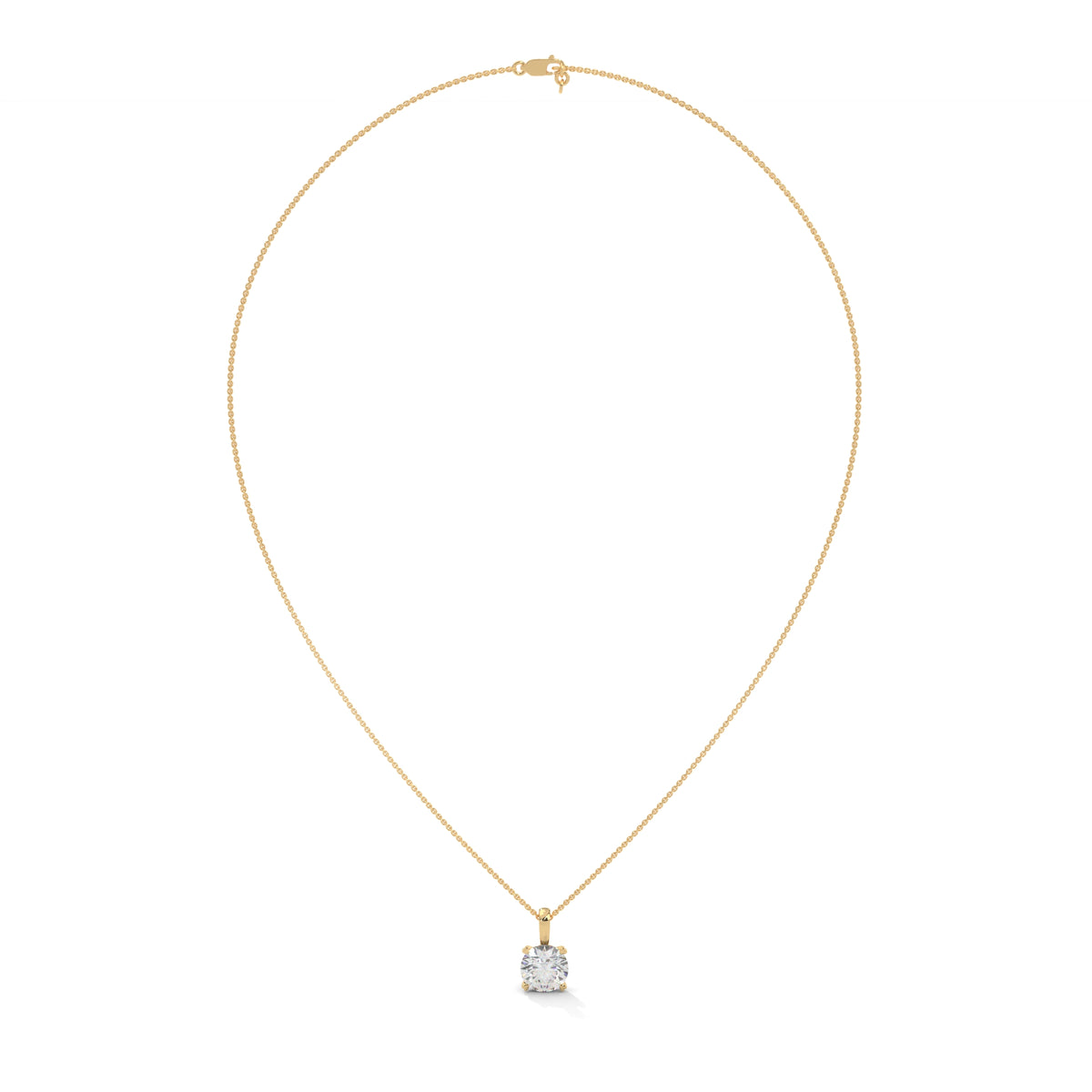Brilliant Apex Solitaire Pendant