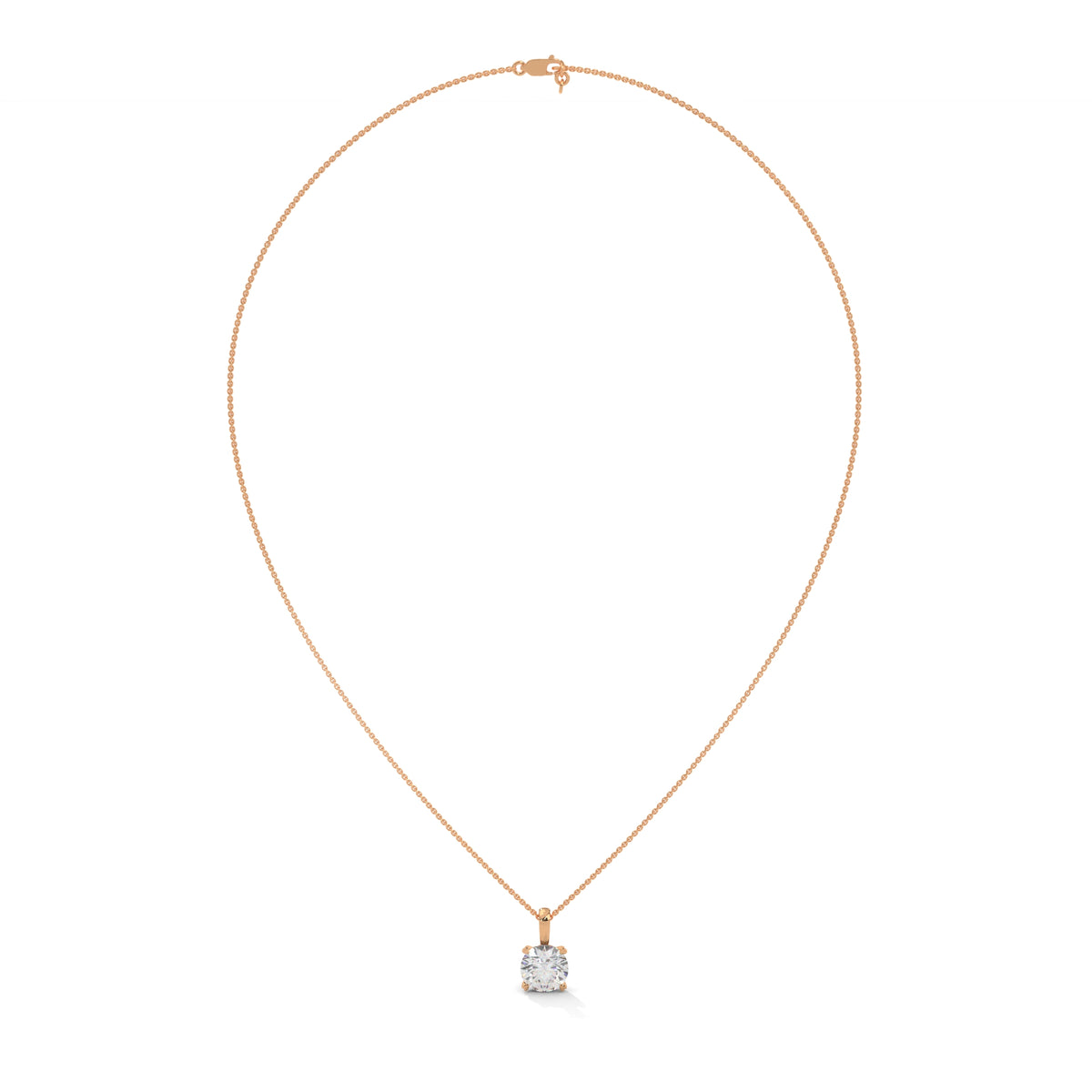 Brilliant Apex Solitaire Pendant