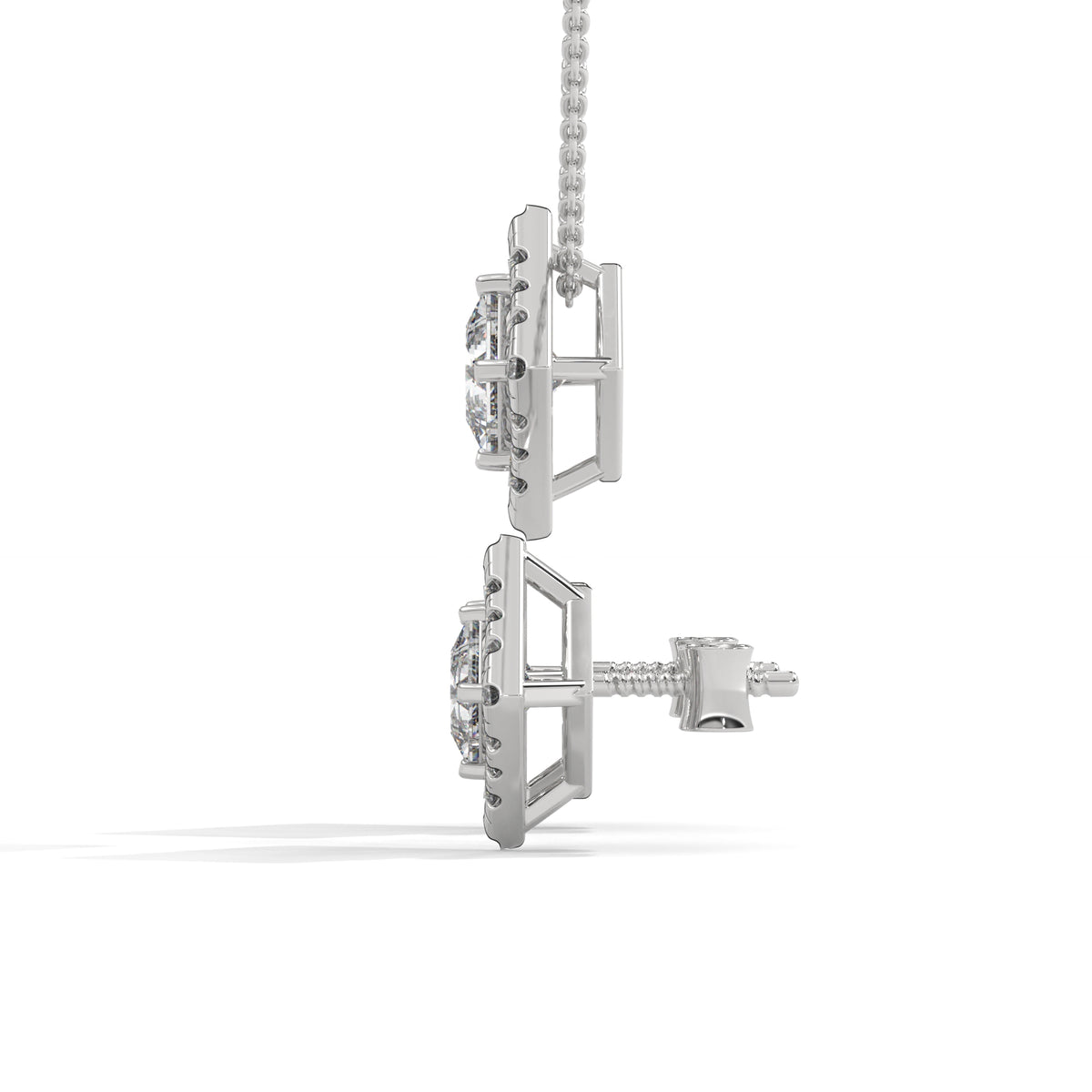 Royal Prism Halo Pendant Set