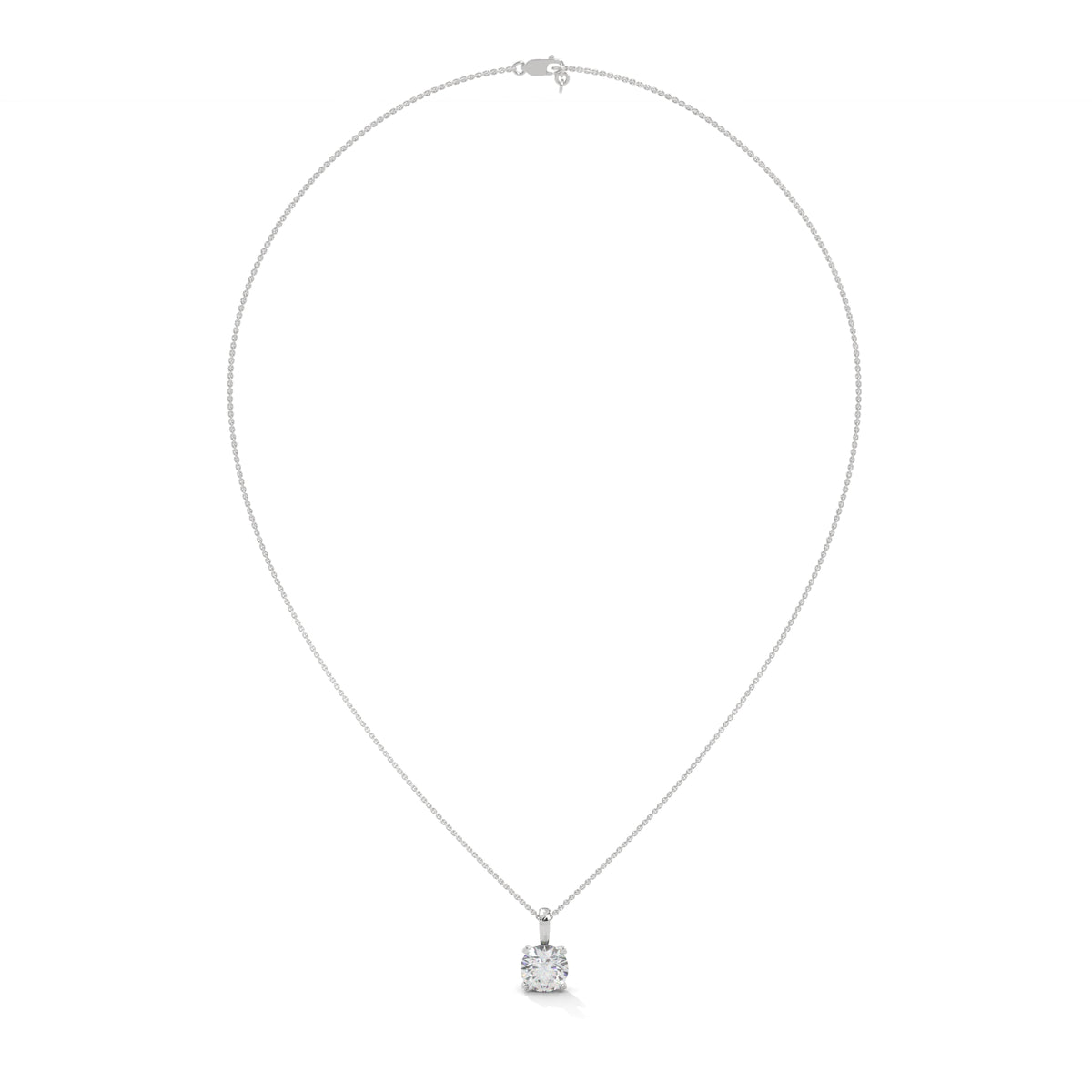 Brilliant Apex Solitaire Pendant