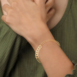 Linked Orbit Diamond Bracelet