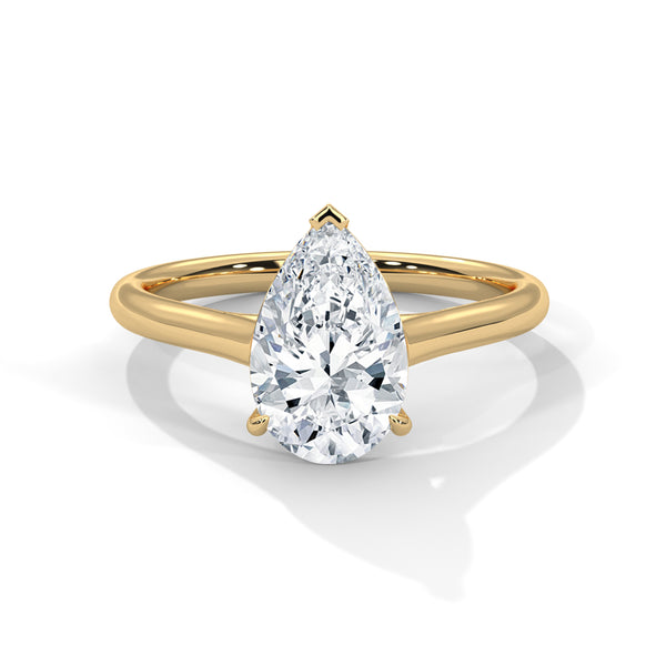 Teardrop Reverie Solitaire Ring