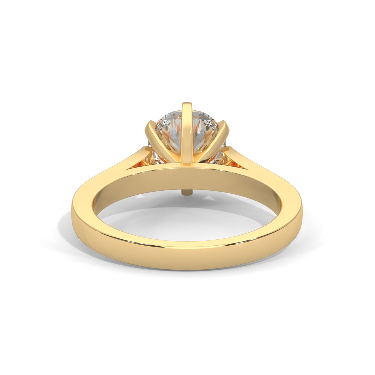Crowned Brilliance Solitaire Ring