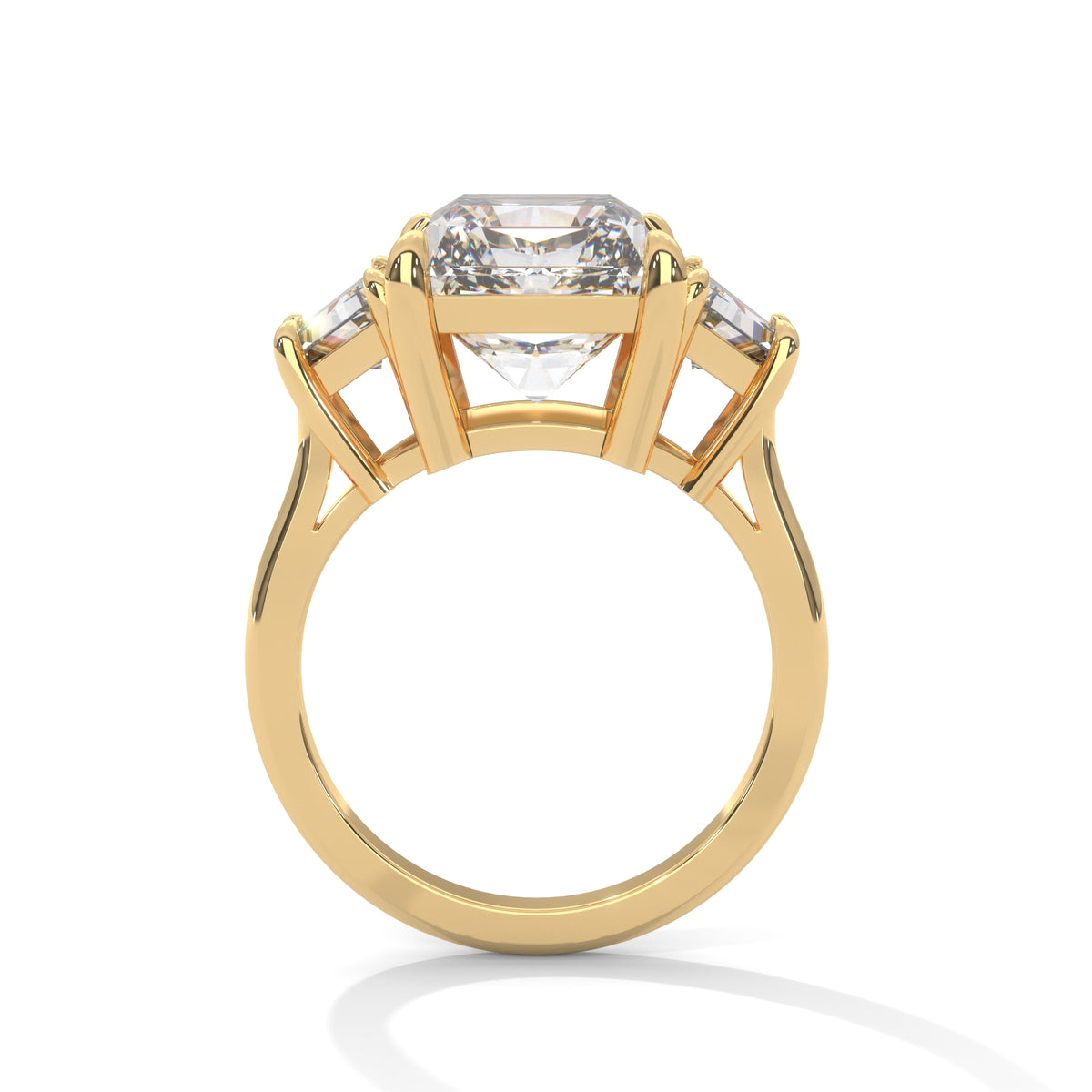 Radiant Sovereign Three-Stone Ring