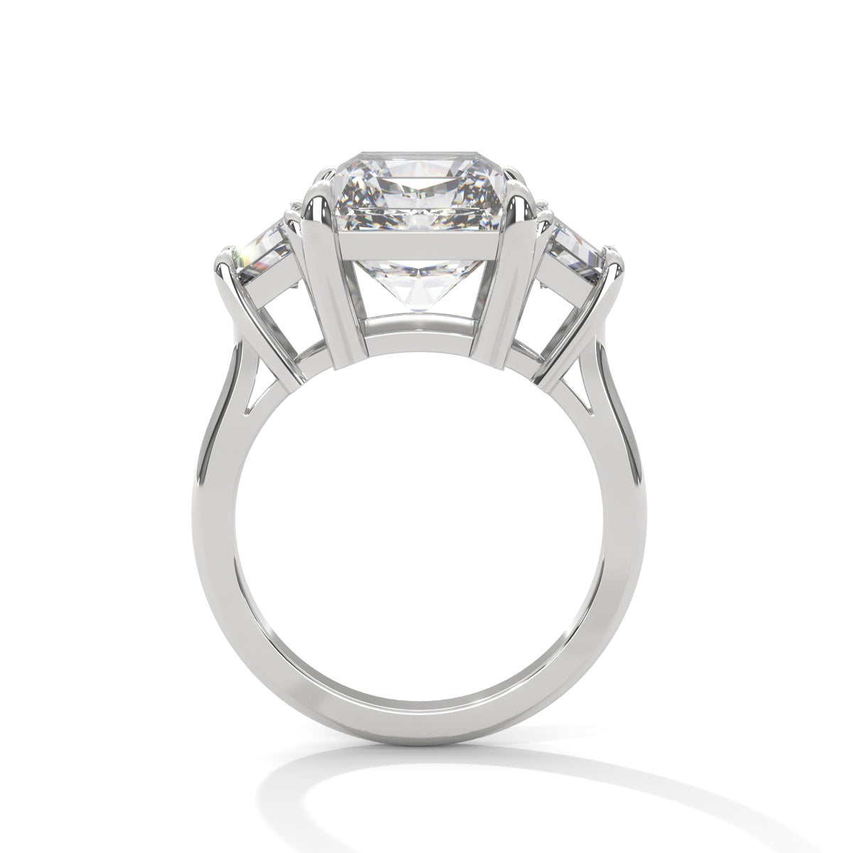 Radiant Sovereign Three-Stone Ring