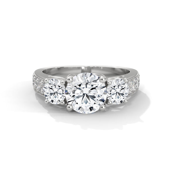 Celestial Trio Solitaire Ring