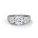 Celestial Trio Solitaire Ring