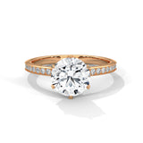 Crown Throne Solitaire Ring