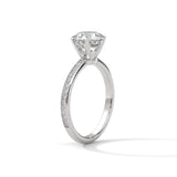 Crown Throne Solitaire Ring