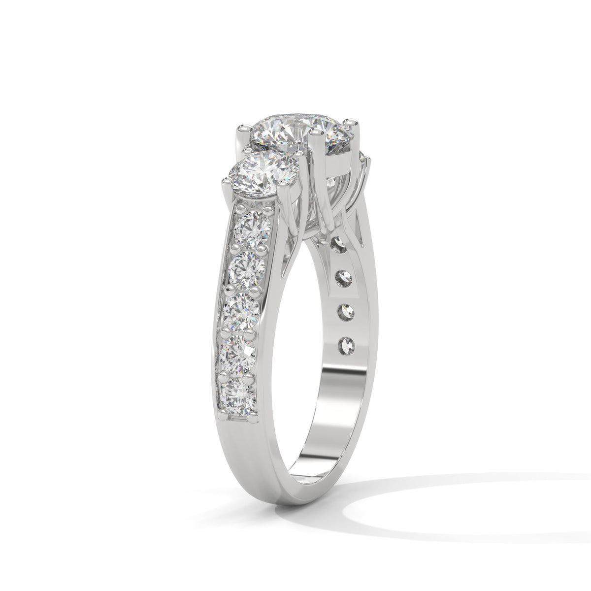 Celestial Trio Solitaire Ring