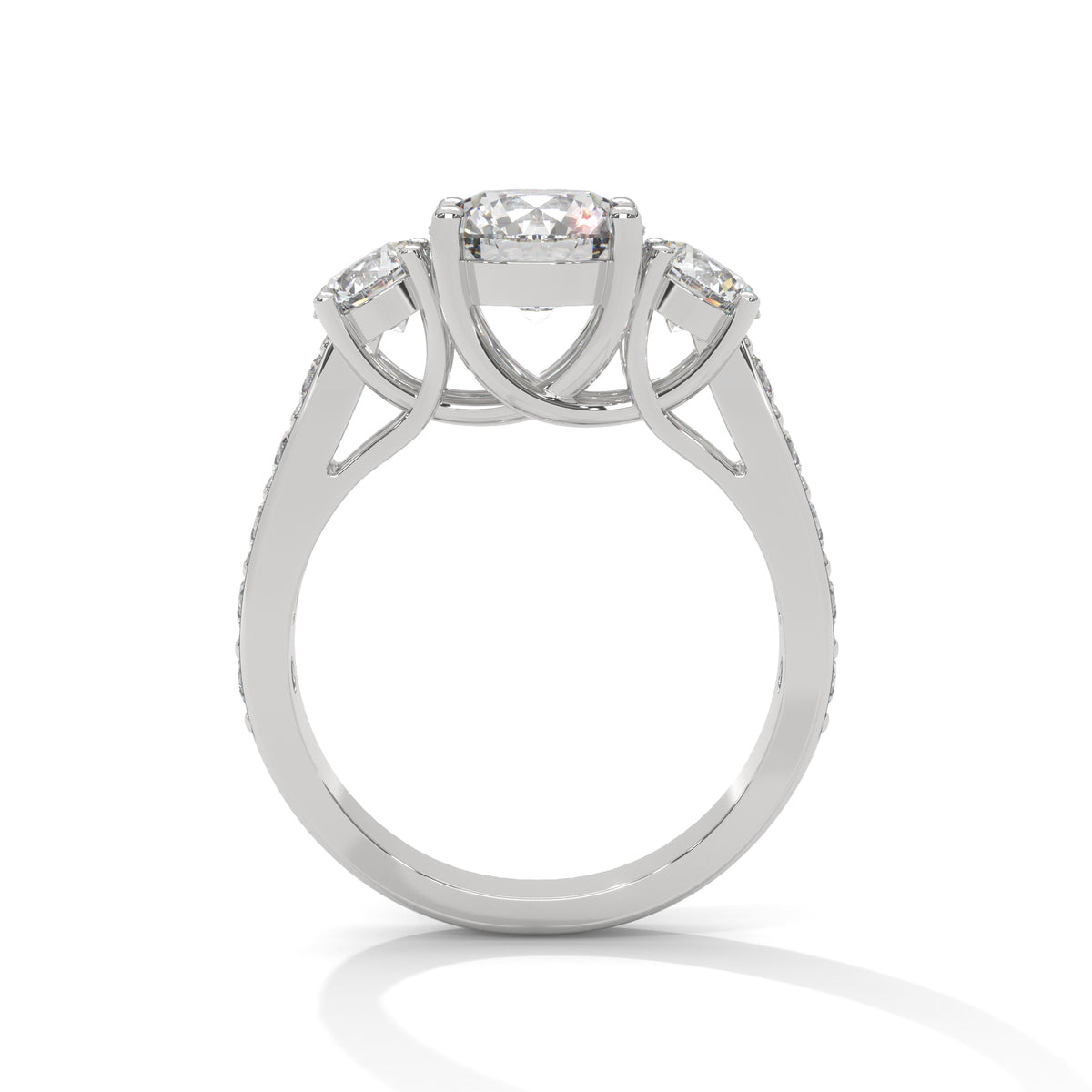 Celestial Trio Solitaire Ring