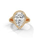 Teardrop Halo Splendour Ring