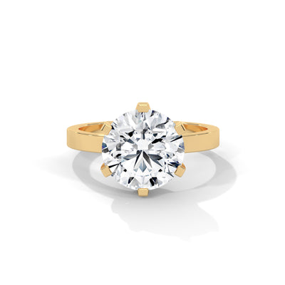 Crown Solitaire Engagement Ring — IGI Certified Diamond Jewellery | My Carat India