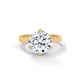 Crown Solitaire Engagement Ring