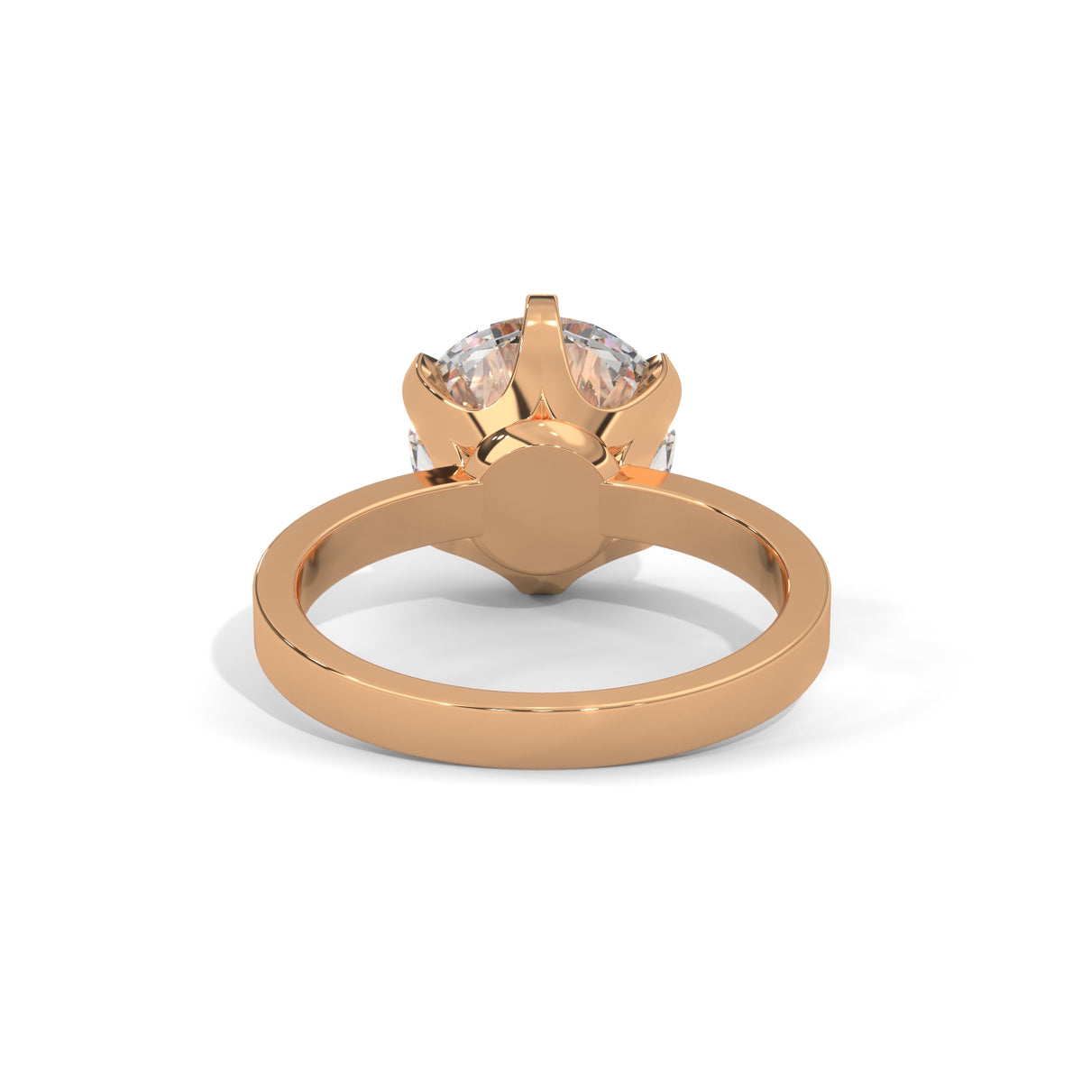 Crown Solitaire Engagement Ring