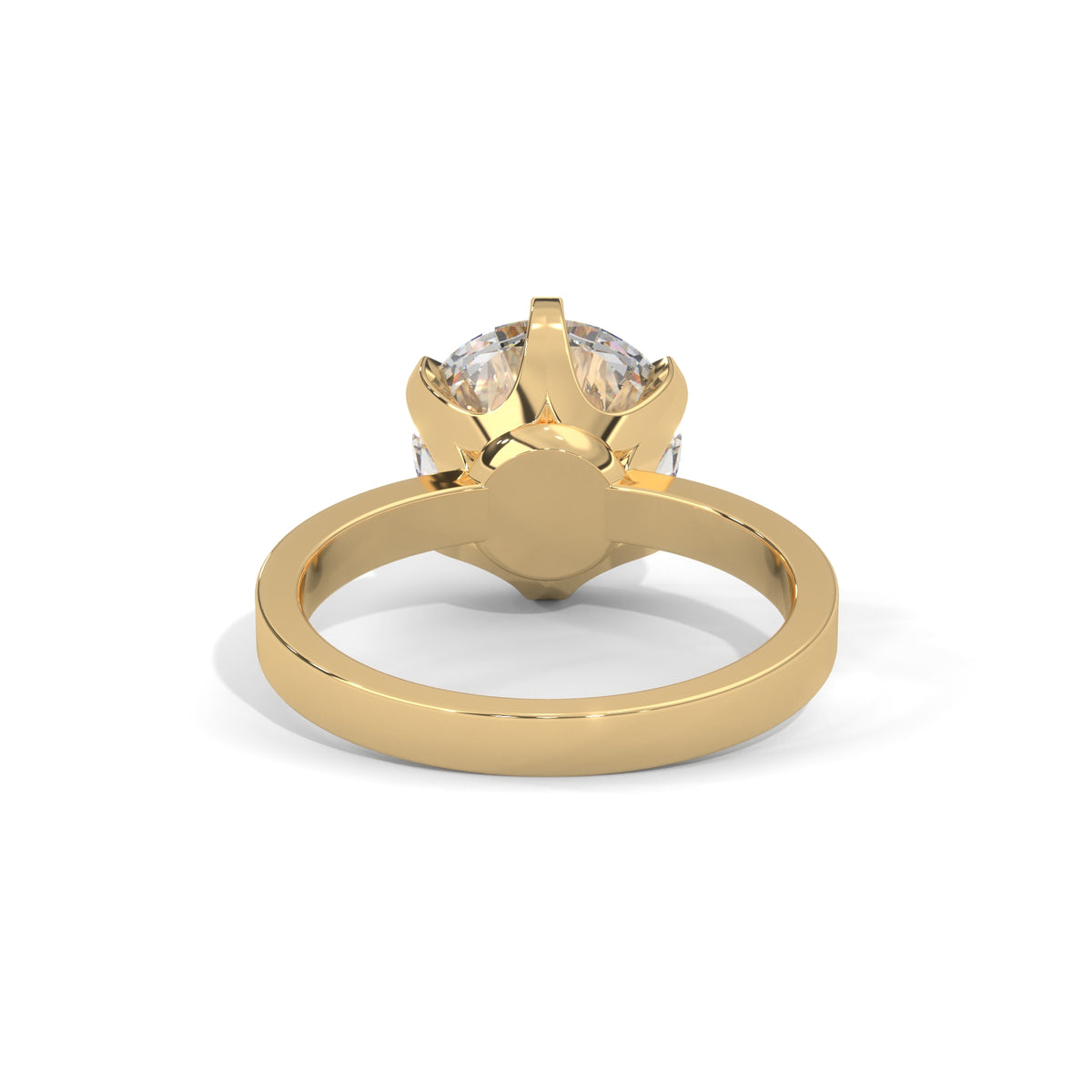 Crown Solitaire Engagement Ring