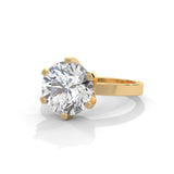 Crown Solitaire Engagement Ring
