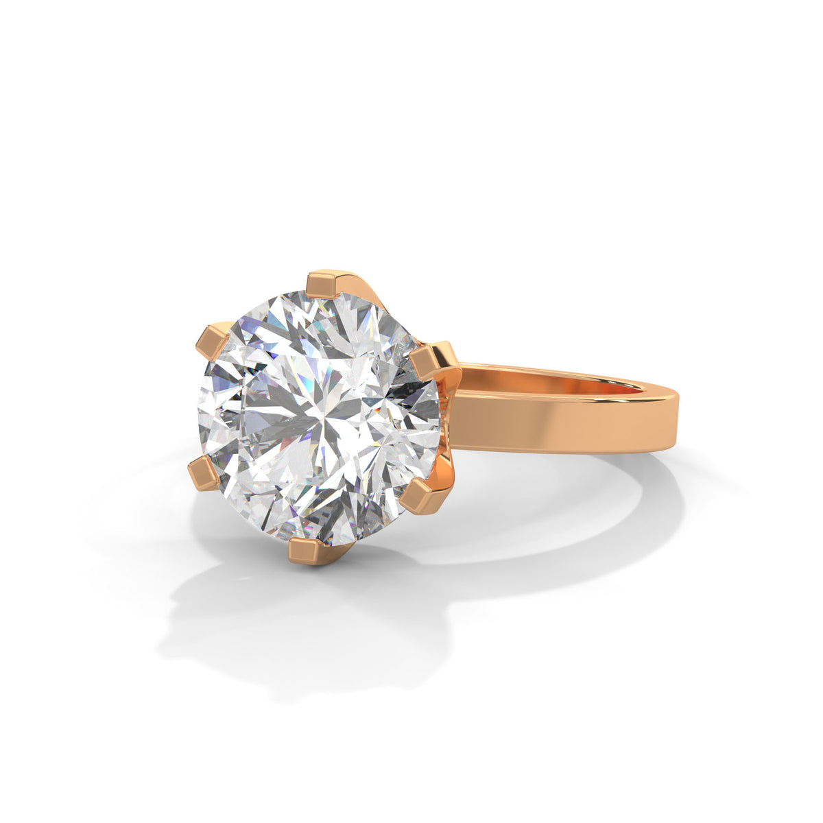 Crown Solitaire Engagement Ring