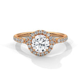 Celestial Bloom Halo Ring