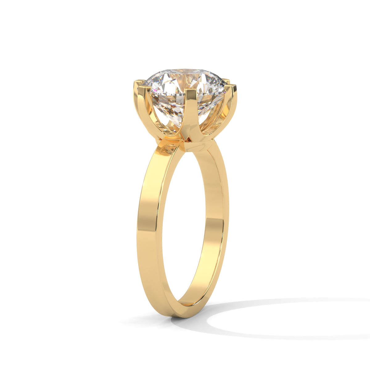 Crown Solitaire Engagement Ring