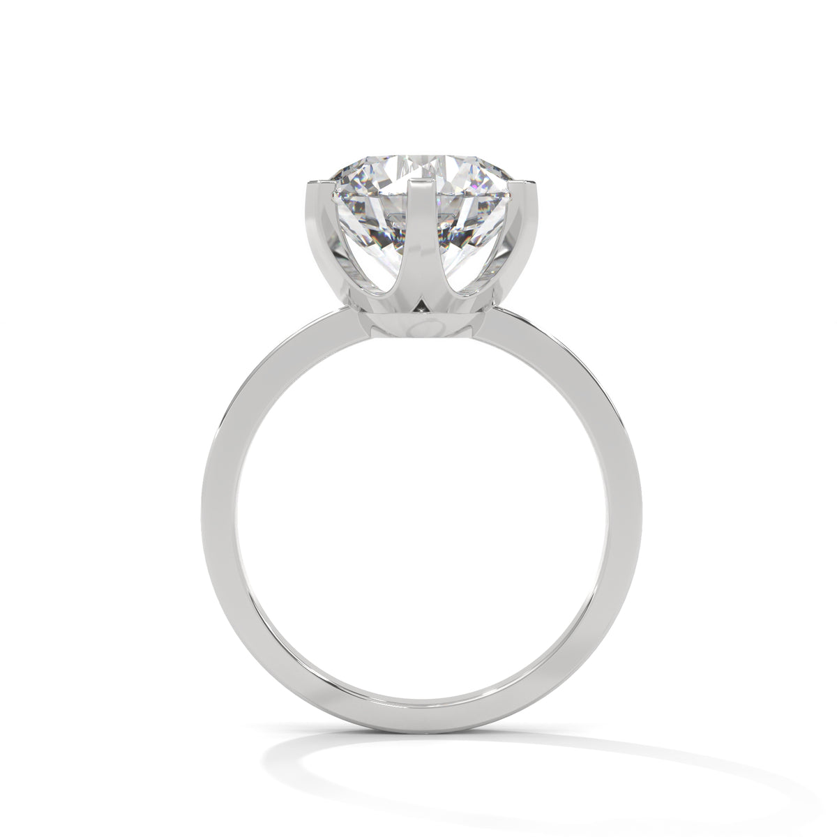 Crown Solitaire Engagement Ring