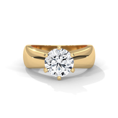 Sovereign Arch Solitaire Ring — IGI Certified Diamond Jewellery | My Carat India