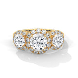Celestial Trio Halo Ring