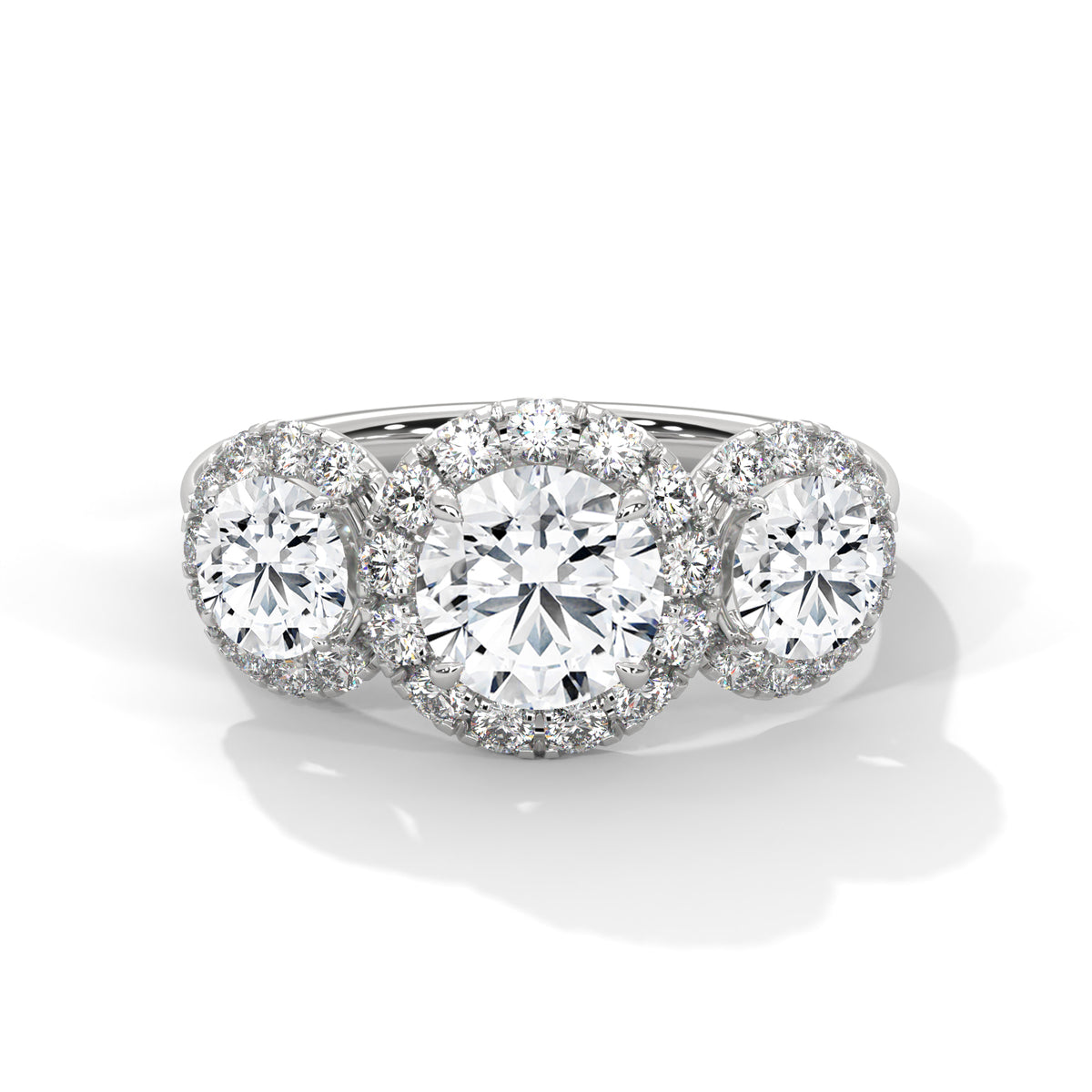 Celestial Trio Halo Ring