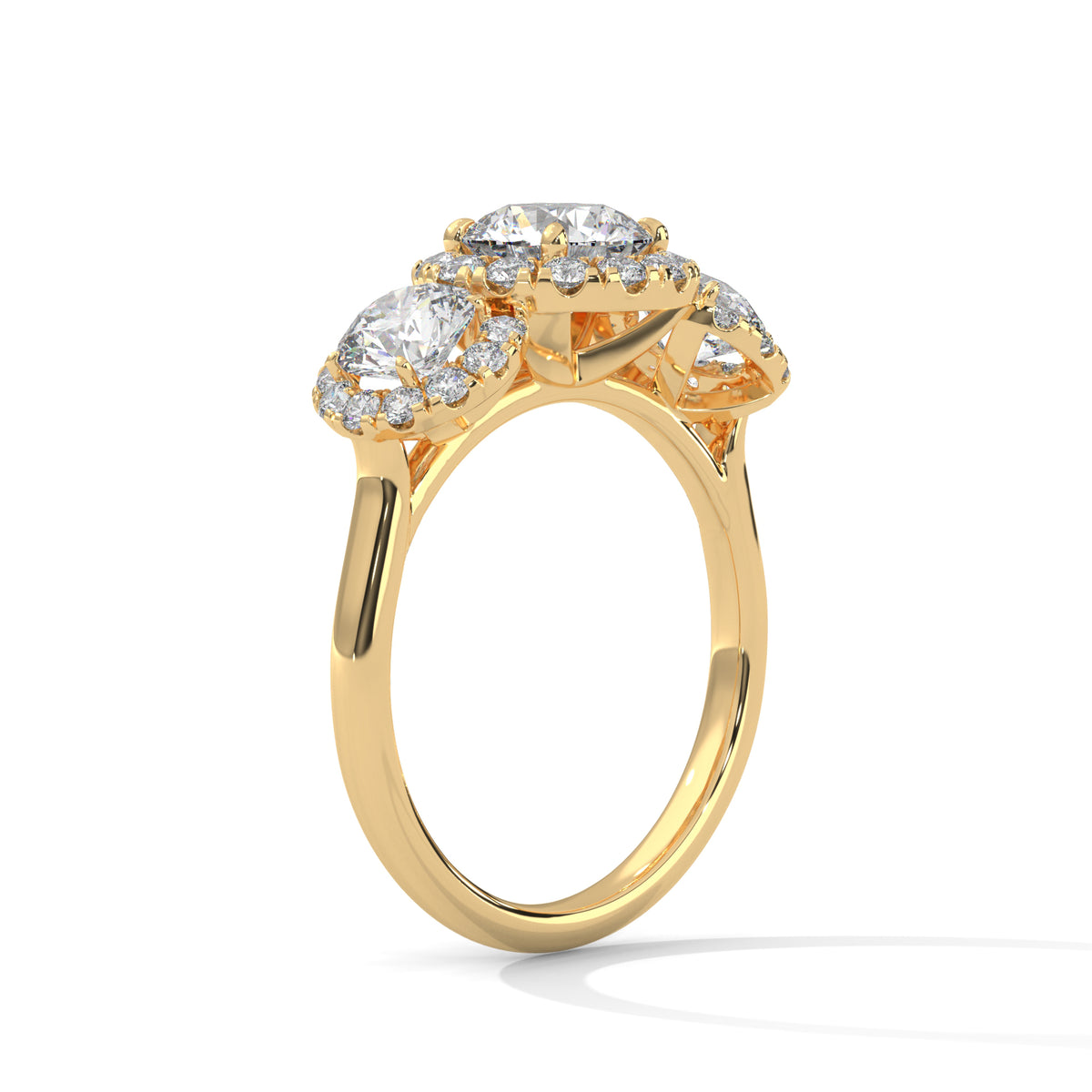 Celestial Trio Halo Ring