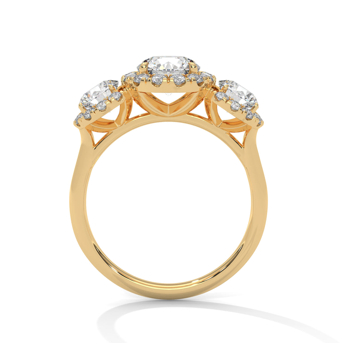 Celestial Trio Halo Ring