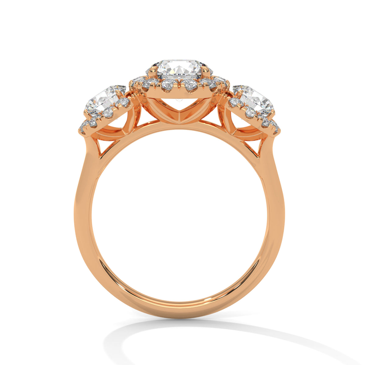 Celestial Trio Halo Ring