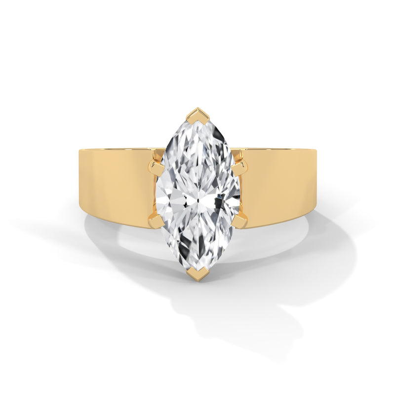 Marquise Embrace Solitaire Ring