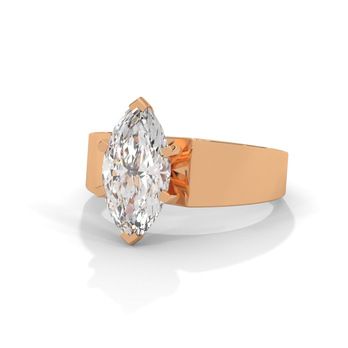 Marquise Embrace Solitaire Ring