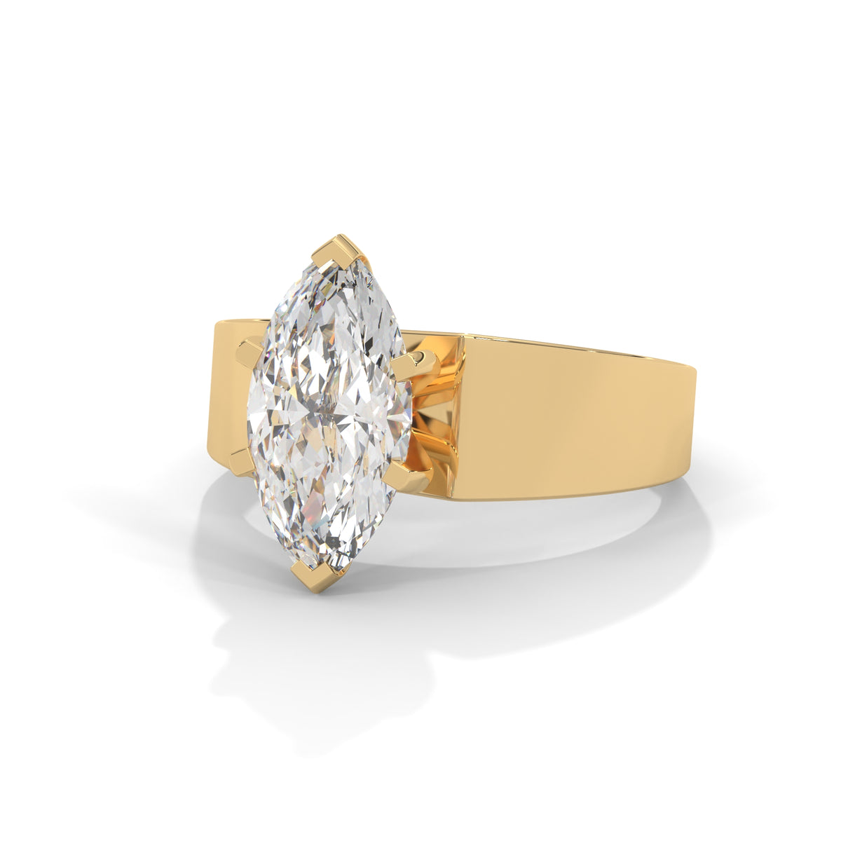 Marquise Embrace Solitaire Ring
