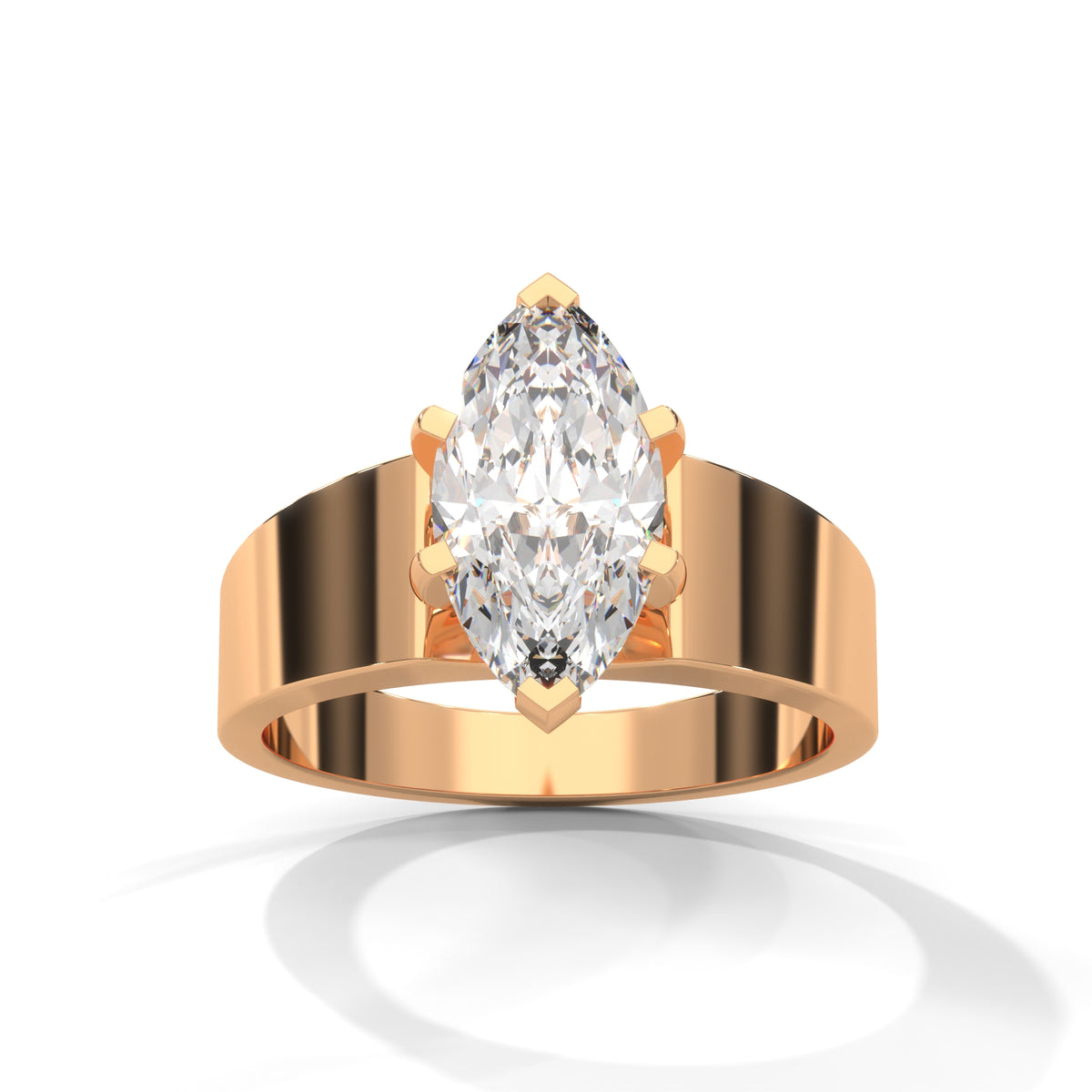 Marquise Embrace Solitaire Ring